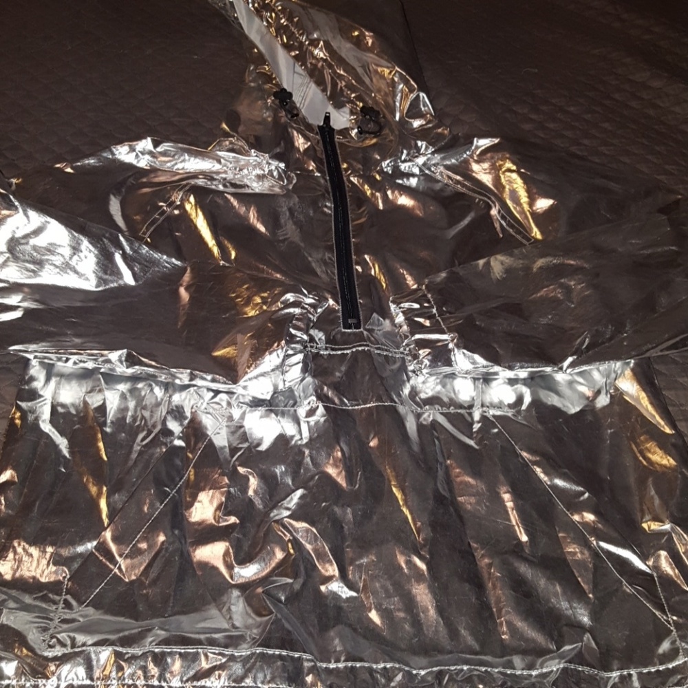 Forever 21 Silver Pullover Jacket